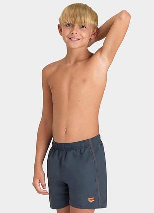 Шорты для плавания arena beach boxer solid r серый дит 128см