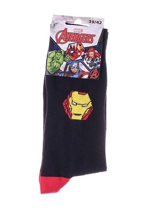 Шкарпетки marvel iron man чорний діт 39-42