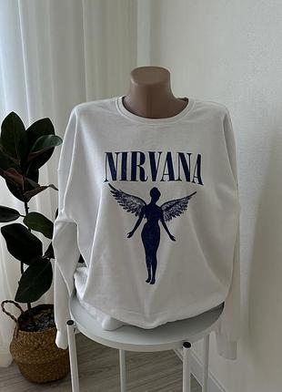Nitvana мерч світшот 7