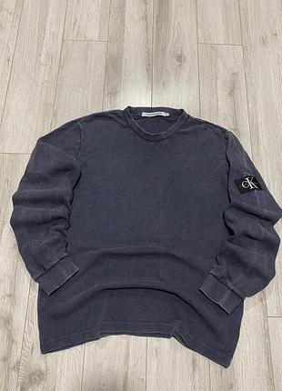 Свитер свитшот calvin klein хл розмір графітового кольору