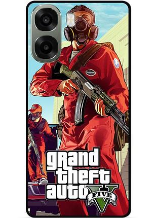 Силіконовий бампер чохол для oppo a6x з малюнком gta гта