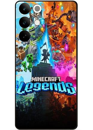 Силіконовий чохол бампер для realme c85 гра майнкрафт minecraft