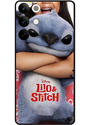 Силіконовий бампер чохол для realme c85 стіч stitch
