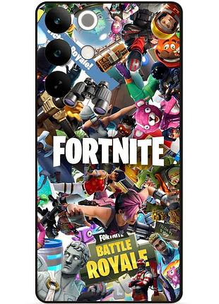 Силіконовий чохол бампер для realme c85 з картинкою fortnite фортнайт