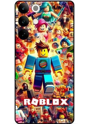 Силіконовий чохол бампер для realme c85 з малюнком roblox гра роблокс