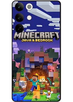 Силіконовий чохол бампер для realme c85 з картинкою майнкрафт minecraft
