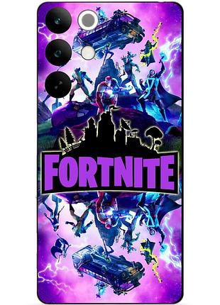 Силіконовий чохол бампер для realme c85 з малюнком fortnite marvel фортнайт марвел