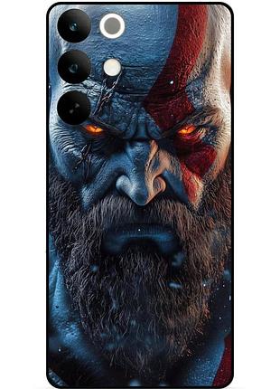 Чохол силіконовий бампер для realme c85 з картинкою god of war