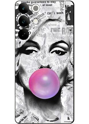 Силіконовий чохол бампер для realme c85 з малюнком мерілін монро marilyn monroe