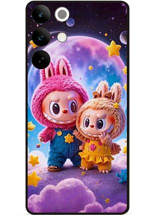 Силіконовий бампер чохол для realme c85 з малюнком labubu лабубу