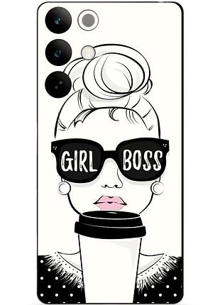Силіконовий чохол бампер для realme c85 з малюнком girl boss