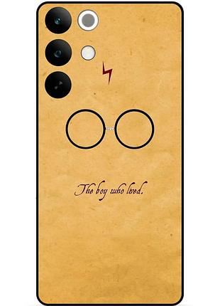 Чохол силіконовий бампер для realme c85 з малюнком гаррі поттер harry potter окуляри