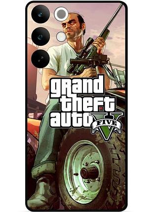 Силіконовий бампер чохол для realme c85 з малюнком gta гта