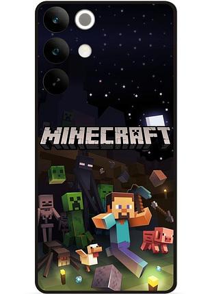 Силіконовий чохол бампер для realme c85 гра майнкрафт minecraft