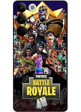 Силіконовий чохол бампер для realme c85 з малюнком фортнайт fortnite
