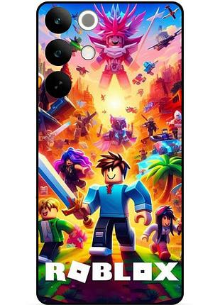 Силіконовий чохол бампер для realme c85 з картинкою роблокс roblox