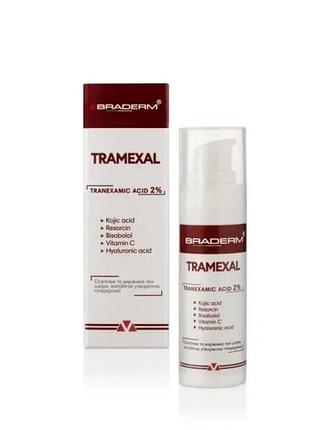 Освітлюючий крем проти пігментації braderm tramexal cream 30 мл