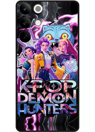 Силіконовий чохол бампер для realme c85 з малюнком k-pop demon hunters