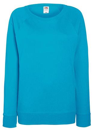 Жіночий світшот lightweight raglan sweat lady-fit, бавовна xs, zu ультрамарин