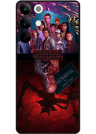 Силіконовий чохол для realme c85 з малюнком stranger things дивні дива