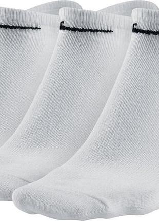 Носки nike u nk ltwt ns 3pr-value белый уни 34-38