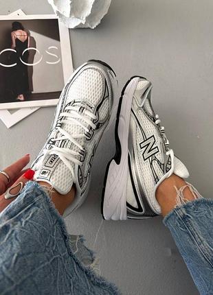Кроссовки new balance 740 white silver black