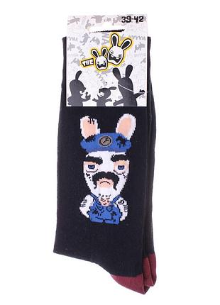 Носки lapins cretins lapin + tenue bricolage черный дит 39-42