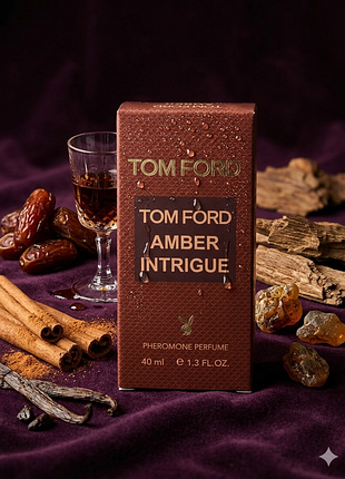 ​🔥 amber intrigue 40 ml — елітний унісекс парфум з феромонами ✨ стійка парфумована вода: східна амбра, солодкі фініки та пряна кориця 🪵
