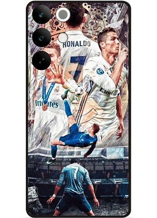 Силіконовий чохол бампер для realme c85 з картинкою роналдо ronaldo