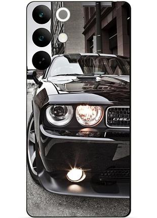 Силіконовий чохол бампер для realme c85 з малюнком dodge додж машина авто
