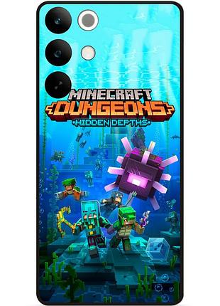 Силіконовий чохол бампер для realme c85 з малюнком майнкрафт minecraft