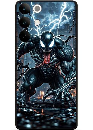 Силіконовий бампер чохол для realme c85 з малюнком веном marvel venom