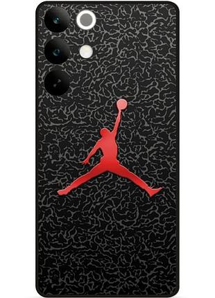 Чехол силиконовый бампер для realme c85 с рисунком jordan джордан