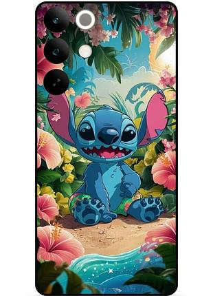 Силіконовий бампер чохол для realme c85 з малюнком stitch стіч