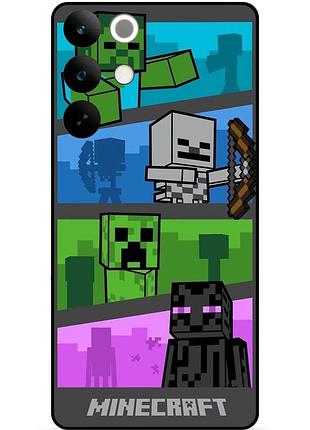 Силіконовий чохол бампер для realme c85 з картинкою майнкрафт minecraft