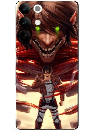 Силіконовий чохол бампер для realme c85 з малюнком attack on titan атака титанів