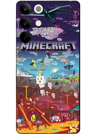 Силіконовий чохол бампер для realme c85 гра minecraft майнкрафт