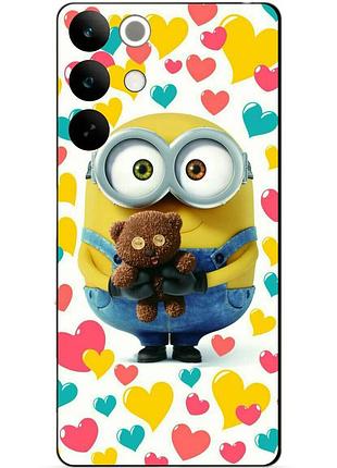 Силіконовий чохол бампер для realme c85 з малюнком міньйон боб minion