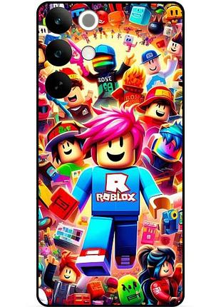 Силіконовий чохол бампер для realme c85 з малюнком roblox роблокс