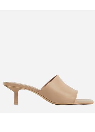Мюлі, бежеві мюлі, мюлі на каблуку , мюлі шпилька, мюлі h&m, мюлі на підборах