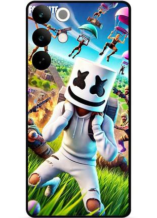 Силіконовий чохол бампер для realme c85 з малюнком фортнайт fortnite