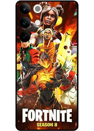 Силиконовый чехол бампер для realme c85 pro с рисунком fortnite marvel фортнайт марвел