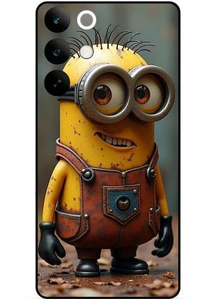 Чехол силиконовый бампер для realme c85 с рисунком миньон кевин minion