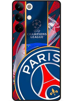 Силіконовий чохол бампер для realme c85 з малюнком псж psg