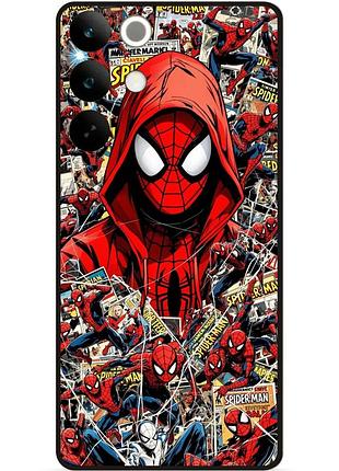 Силіконовий чохол бампер для realme c85 з картинкою spider man людина-павук