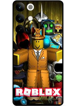 Силіконовий чохол бампер для realme c85 з малюнком roblox гра в кальмара роблокс