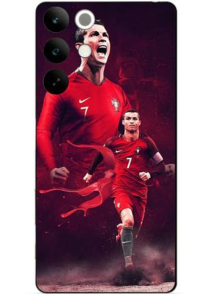 Силіконовий чохол бампер для realme c85 з малюнком ronaldo португалія роналдо