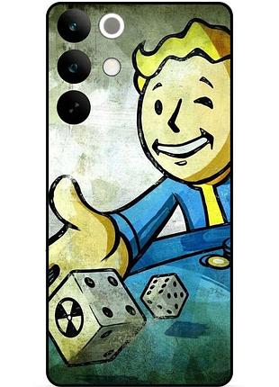 Силиконовый чехол бампер для realme c85 с картинкой фоллаут fallout