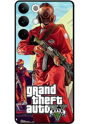 Силіконовий бампер чохол для realme c85 pro з малюнком gta гта