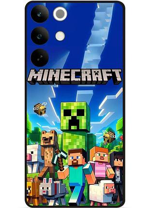 Силіконовий чохол бампер для realme c85 pro з картинкою minecraft майнкрафт